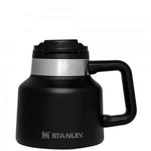 Matte Black Stanley Adventure Tough-To-Tip Admiral's | 20OZ Mugs | 53176-XBLJ