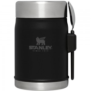 Matte Black Stanley Classic Legendary Insulated + Spork | 14 OZ Food Jars | 40325-KERS