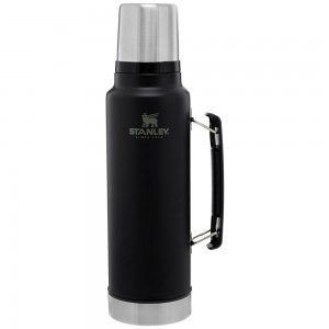 Matte Black Stanley Classic Legendary Vacuum Insulated Bottle | 1.5 QT Vacuum Bottles | 96312-GMSW