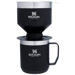 Matte Black Stanley Classic Perfect-Brew Pour Over Set | Camp Coffee Maker Cups | 35821-GVHY