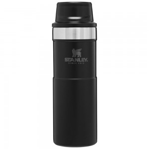 Matte Black Stanley Classic Trigger Action Travel Insulated Coffee Tumbler | 16 OZ Mugs | 31956-GWXS