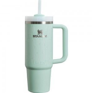 Mint Stanley The Soft Rain Clean Slate Quencher H2.0 FlowState™ Tumbler | 30 OZ Water Bottles | 73504-ELIG