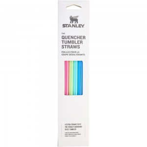 Multicolor Stanley Replacement Straw 4 Pack | 30 OZ Quencher Tumbler Straws | 51023-IVRY