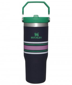 Navy Mesh Stanley The Varsity Iceflow™ Flip Straw Tumbler | 30 OZ Water Bottles | 78061-OIMV