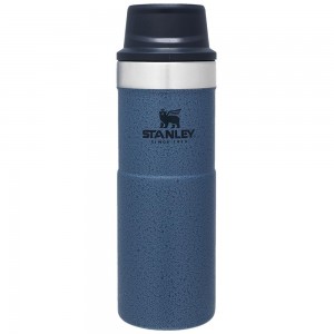 Navy Stanley Classic Trigger Action Travel Insulated Coffee Tumbler | 16 OZ Mugs | 10325-DWAK