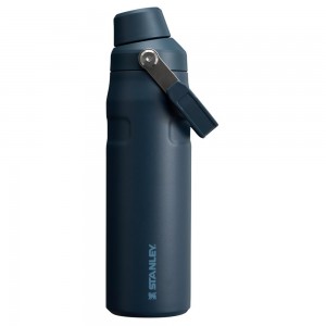 Navy Stanley IceFlow Insulated Bottle with Fast Flow Lid | 24 OZ Water Bottles | 73941-TAHC