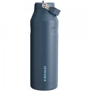 Navy Stanley The IceFlow™ Bottle with Flip Straw Lid | 50 OZ Water Bottles | 41297-DWOE