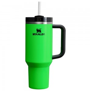 Neon Green Stanley The Neon Quencher H2.0 FlowState™ | 40 OZ Tumbler | 18732-DEZL