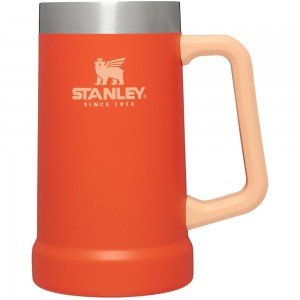 Orange Stanley Adventure Big Grip Beer Stein | 24OZ Mugs Cups | 90152-YHME