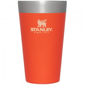 Orange Stanley Adventure Stacking Stainless Steel Beer Pint | 16OZ Tumbler Cups | 65341-TQCS