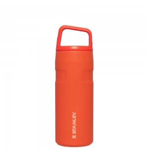 Orange Stanley IceFlow™ Bottle with Cap and Carry+ Lid | 16 OZ Water Bottles | 52368-RAGW