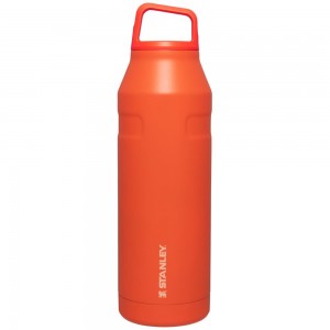 Orange Stanley IceFlow™ Bottle with Cap and Carry+ Lid | 50 OZ Water Bottles | 52693-KJZI