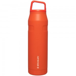 Orange Stanley IceFlow™ Bottle with Cap and Carry+ Lid | 36 OZ Water Bottles | 25741-RPWD