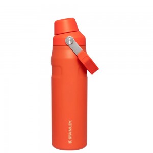 Orange Stanley IceFlow Insulated Bottle with Fast Flow Lid | 24 OZ Water Bottles | 70283-TBUR