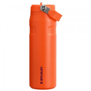 Orange Stanley The IceFlow™ Bottle with Flip Straw Lid | 24 OZ Water Bottles | 92164-EBWG