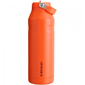 Orange Stanley The IceFlow™ Bottle with Flip Straw Lid | 50 OZ Water Bottles | 58932-EXBJ