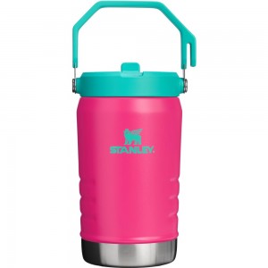 Passion Pink Stanley The Heat Wave IceFlow™ Flip Straw Jug | 40 OZ Water Bottles | 56193-OFXG