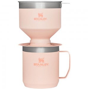 Pink Stanley Classic Perfect-Brew Pour Over Set | Camp Coffee Maker Cups | 34706-APQB