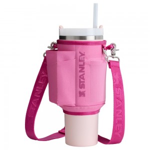 Pink Stanley The All Day 40 OZ Quencher Carry-All Tumbler | 34057-AGXD