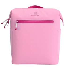 Pink Stanley The All Day Madeleine Midi Cooler Backpack | 20 Can | 14.8 QT | 14.0 L Storage | 38657-DBUA