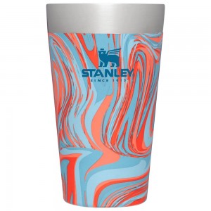 Pool Swirl Multicolor Stanley Adventure Stacking Stainless Steel Beer Pint | 16OZ Tumbler Cups | 90263-CWMJ