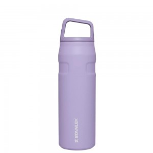 Purple Stanley IceFlow™ Bottle with Cap and Carry+ Lid | 24 OZ Water Bottles | 57264-EOPY