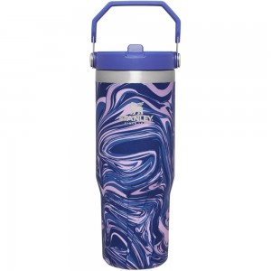 Purple Stanley The IceFlow Flip Straw Tumbler | 30 OZ | Insulated Water Water Bottles | 92763-OTZD