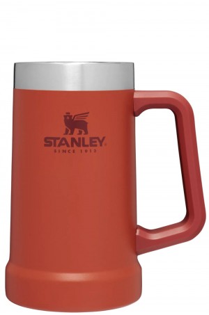 Red Stanley Adventure Big Grip Beer Stein | 24OZ Mugs Cups | 13049-DMYK