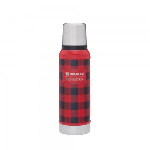 Red Stanley Stanley x Pendleton Classic Bottle | Buffalo Check | 1.0 QT Vacuum Bottles | 60483-RZPL