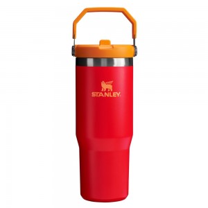 Red Stanley The Heat Wave IceFlow™ Flip Straw Tumbler | 30 OZ JUGS | 65712-UHOA