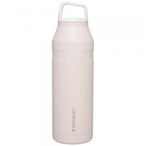 Rose Quartz Glimmer Stanley IceFlow™ Bottle with Cap and Carry+ Lid | 50 OZ Water Bottles | 85026-IWBY