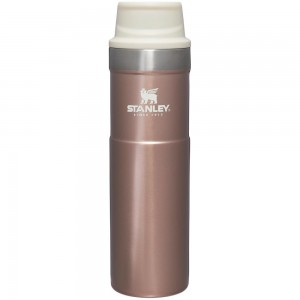 Rose Quartz Glow Stanley Classic Trigger Action Travel Insulated Coffee Tumbler | 20 OZ Mugs | 57246-PWSE