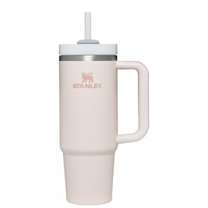 Rose Quartz Stanley Quencher H2.0 Travel | 30 OZ Tumbler | 69241-GQPZ