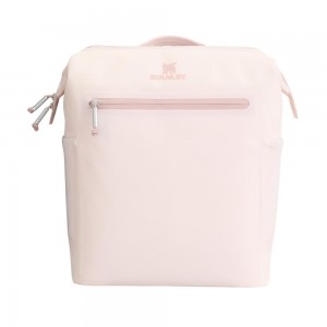 Rose Quartz Stanley The All Day Madeleine Midi Cooler Backpack | 20 Can | 14.8 QT | 14.0 L Storage | 64120-LAPS