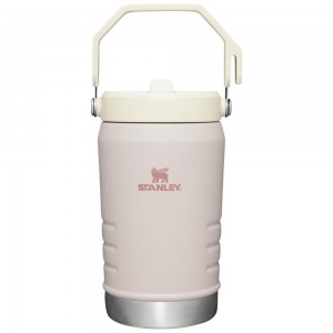 Rose Quartz Stanley The IceFlow Flip Straw Jug | 40 OZ | Insulated Water Jug Water Bottles | 13478-CMZK