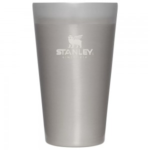 Stainless Steel Grey Stanley Adventure Stacking Stainless Steel Beer Pint | 16OZ Tumbler Cups | 15974-OTHZ