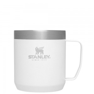 White Stanley Classic Legendary Camp | 12 OZ | Travel Tumbler Mugs | 81023-XDKU