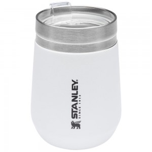 White Stanley GO Everyday Insulated Tumbler | 10 OZ Water Bottles | 21748-MNYX