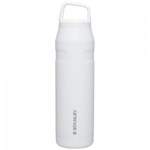 White Stanley IceFlow™ Bottle with Cap and Carry+ Lid | 36 OZ Water Bottles | 21348-FMKE