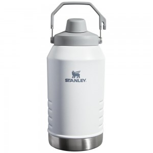 White Stanley IceFlow™ Jug with Fast Flow Lid | 64 OZ Water Bottles | 27184-NICL