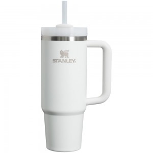 White Stanley Quencher H2.0 Travel Tumbler | 30 OZ Water Bottles | 89470-EOFW