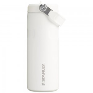 White Stanley The IceFlow™ Bottle with Flip Straw Lid | 16 OZ Water Bottles | 20743-ALMH