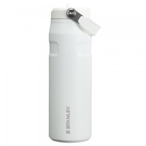 White Stanley The IceFlow™ Bottle with Flip Straw Lid | 24 OZ Water Bottles | 27380-JOSK