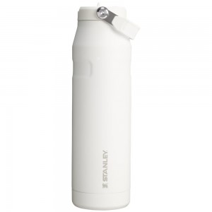 White Stanley The IceFlow™ Bottle with Flip Straw Lid | 36 OZ Vacuum Bottles | 29146-CLQX