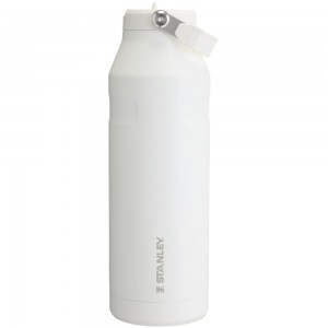 White Stanley The IceFlow™ Bottle with Flip Straw Lid | 50 OZ Vacuum Bottles | 75124-GYRK