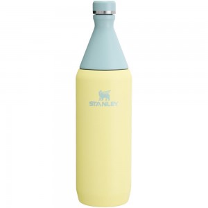 Yellow Stanley All Day Slim Bottle | 34 OZ Water Bottles | 13597-LJYQ