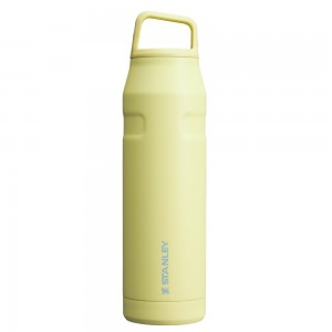 Yellow Stanley IceFlow™ Bottle with Cap and Carry+ Lid | 36 OZ Water Bottles | 09146-BLTU