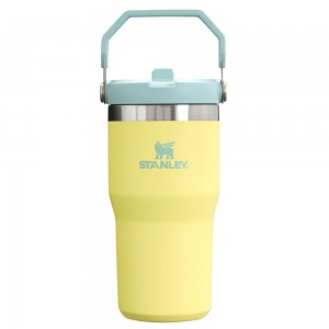 Yellow Stanley The IceFlow Flip Straw Tumbler | 20 OZ | Insulated Water Tumbler | Sta Water Bottles | 34095-MWUP