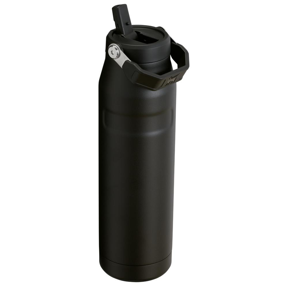 Black 2.0 Stanley The IceFlow™ Bottle with Flip Straw Lid | 36 OZ Water Bottles | 45302-LRCF