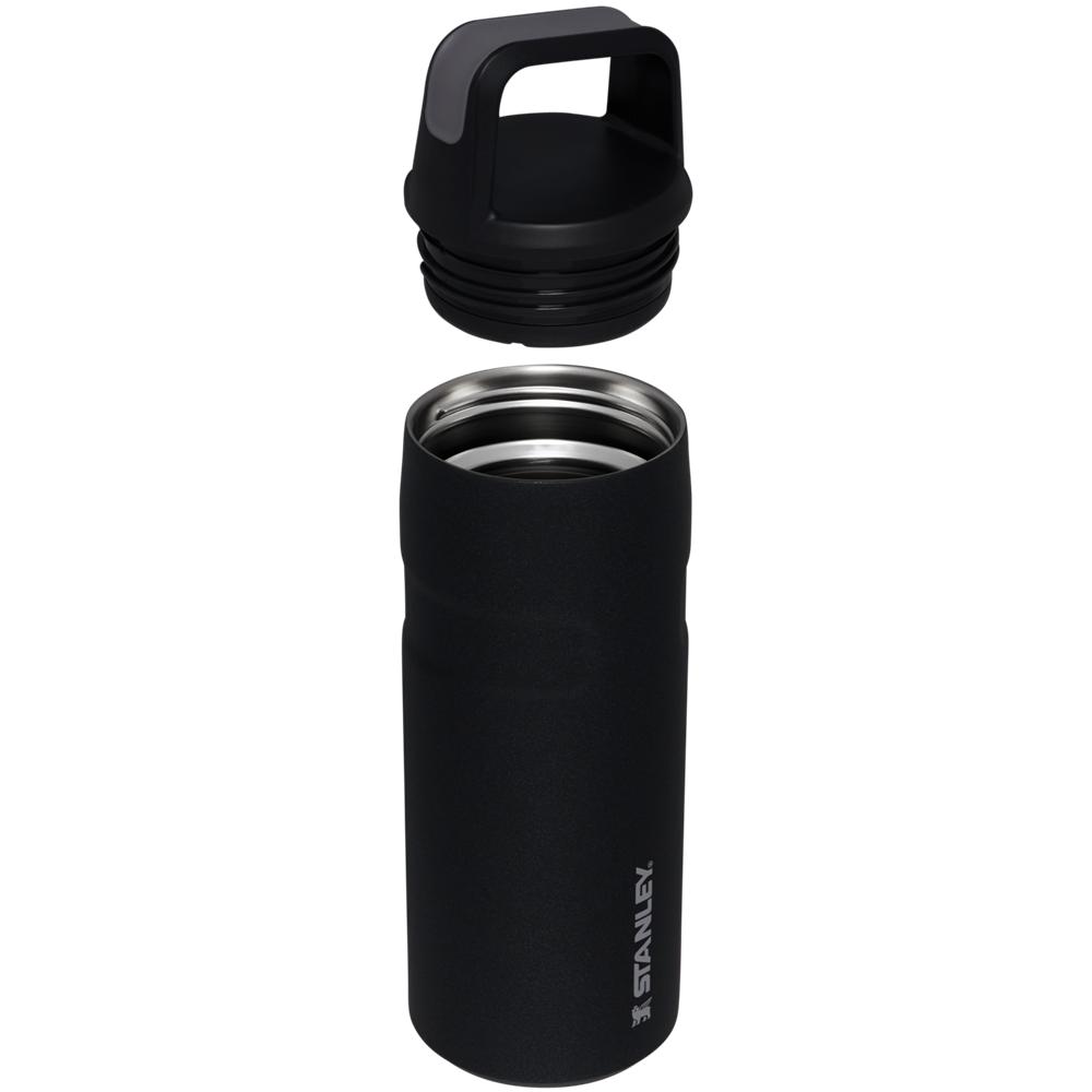 Black Glimmer Stanley IceFlow™ Bottle with Cap and Carry+ Lid | 16 OZ Water Bottles | 17658-EKYA